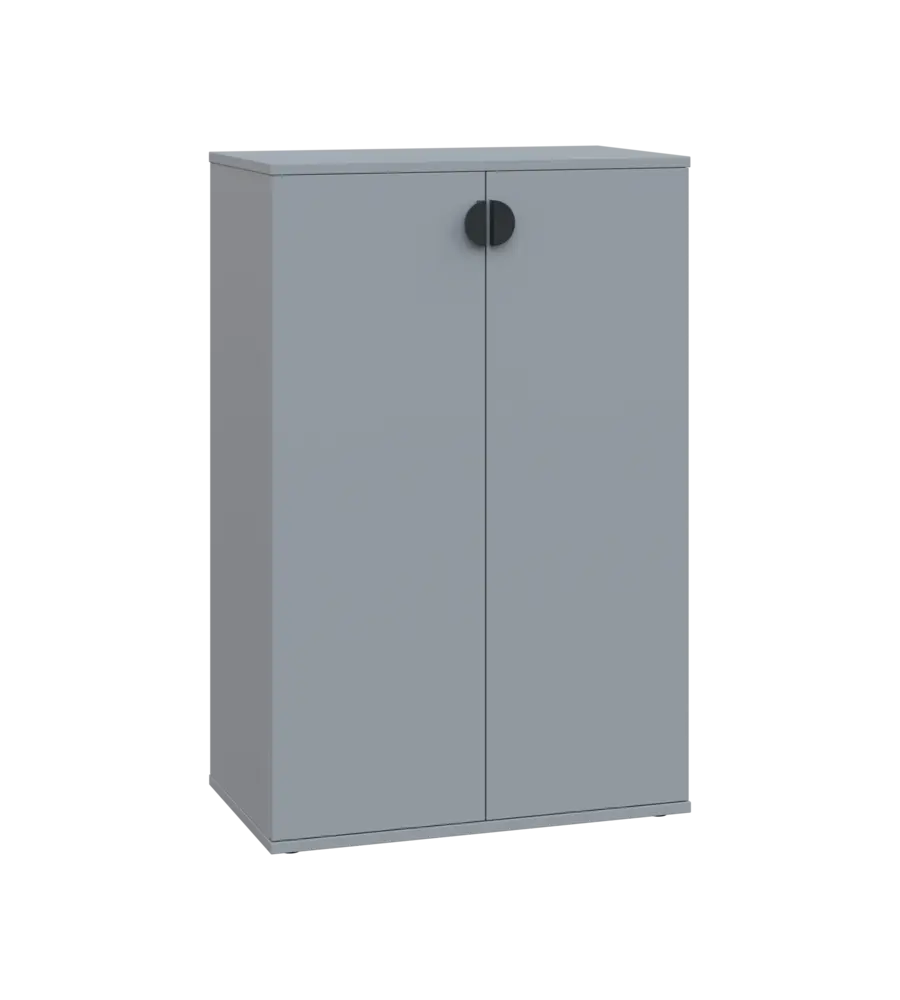 TN 3 - 7D kancelářská skříň, 2-dveřová, 1107x720x400, šedá